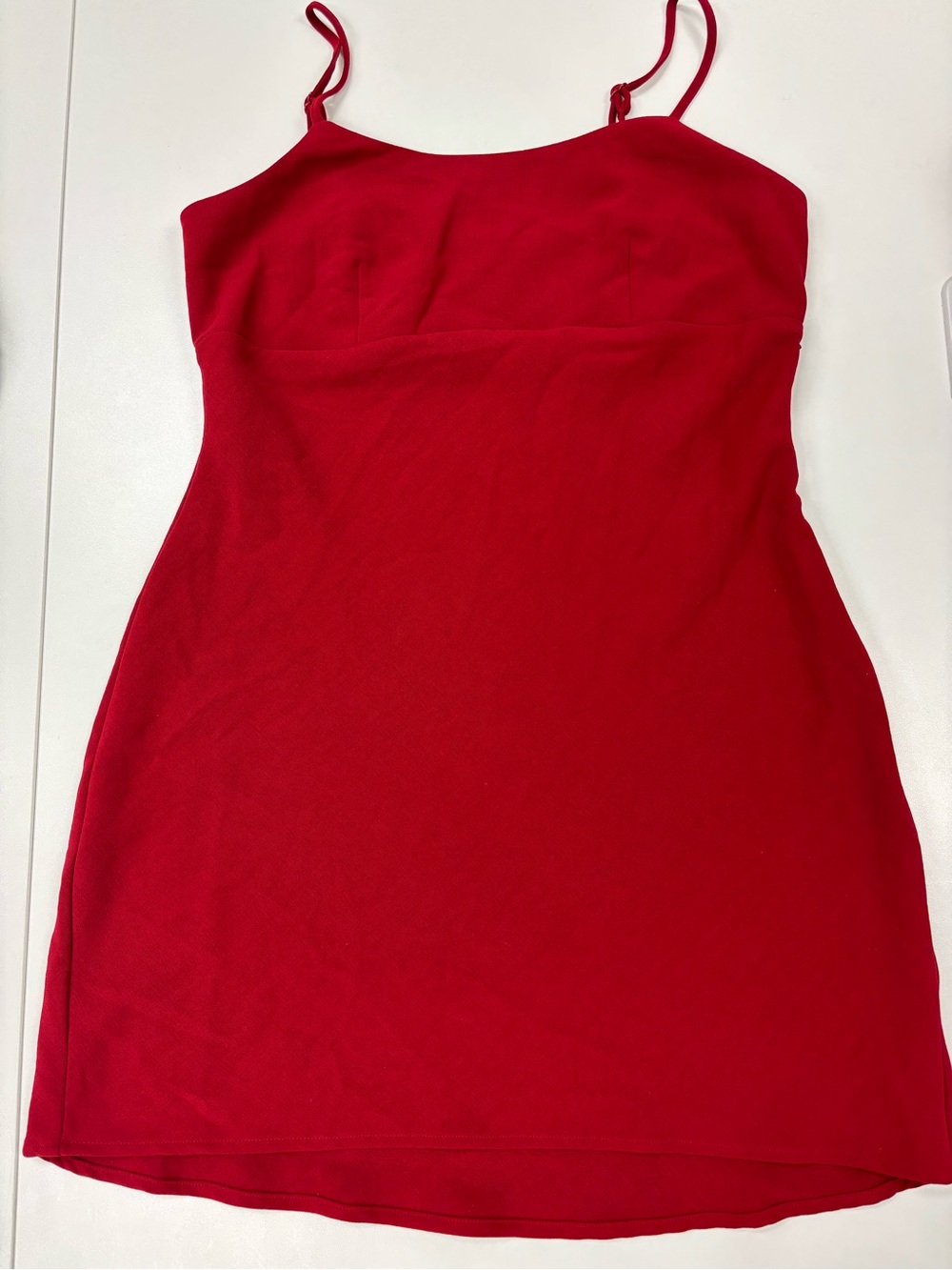 a new day Red Spaghetti-Strap Mini Dress